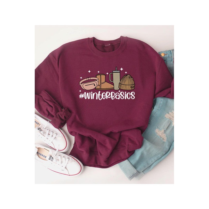 WINTER BASICS UNISEX FLEECE SWEATSHIRT