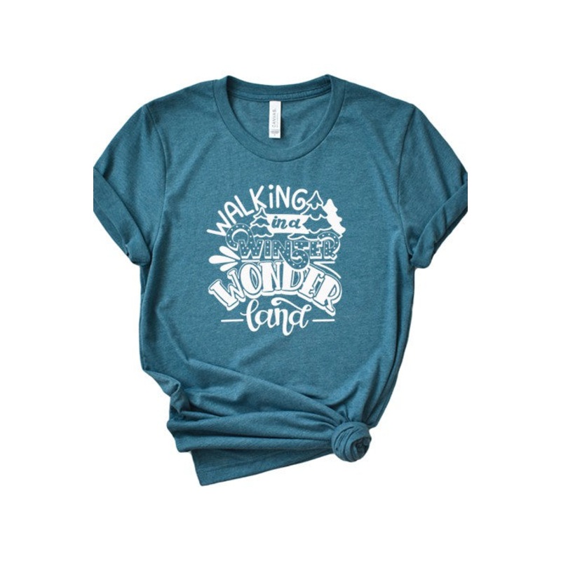 Winter Wonderland Tee|Red|Deep Heather|Green|Lt Green|Wine|Deep Teal|L|M|S|XL