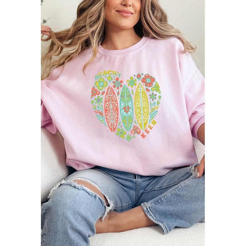 Beachy Keen Graphic Fleece Sweatshirts