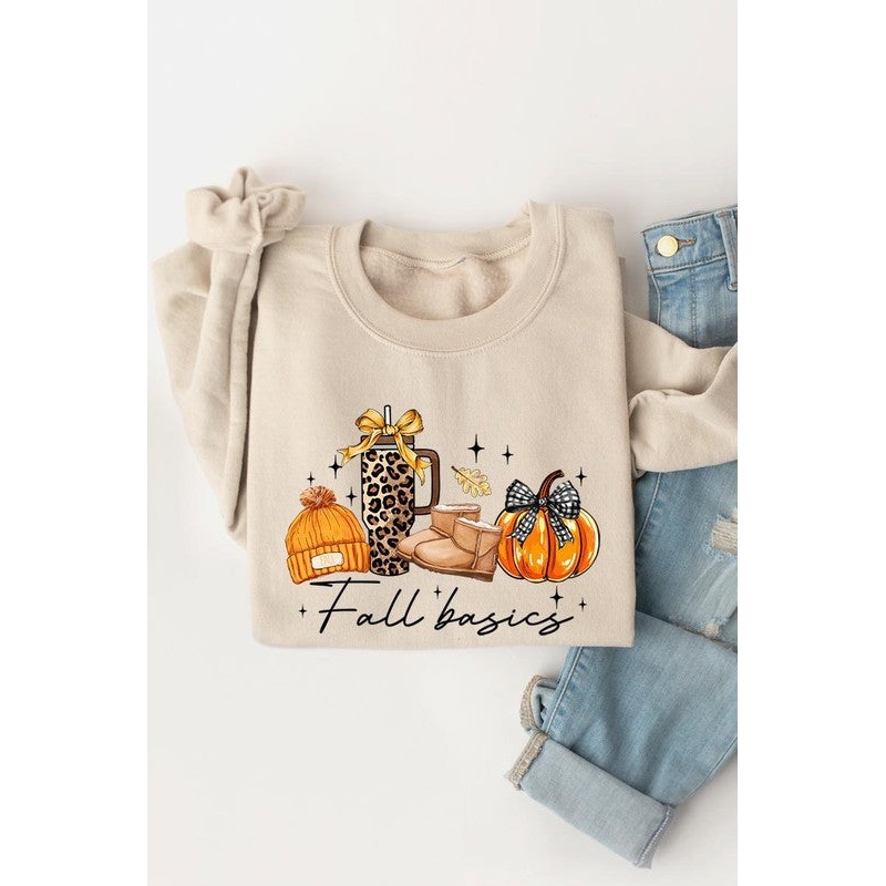 Fall Basics Graphic Fleece Sweatshirts