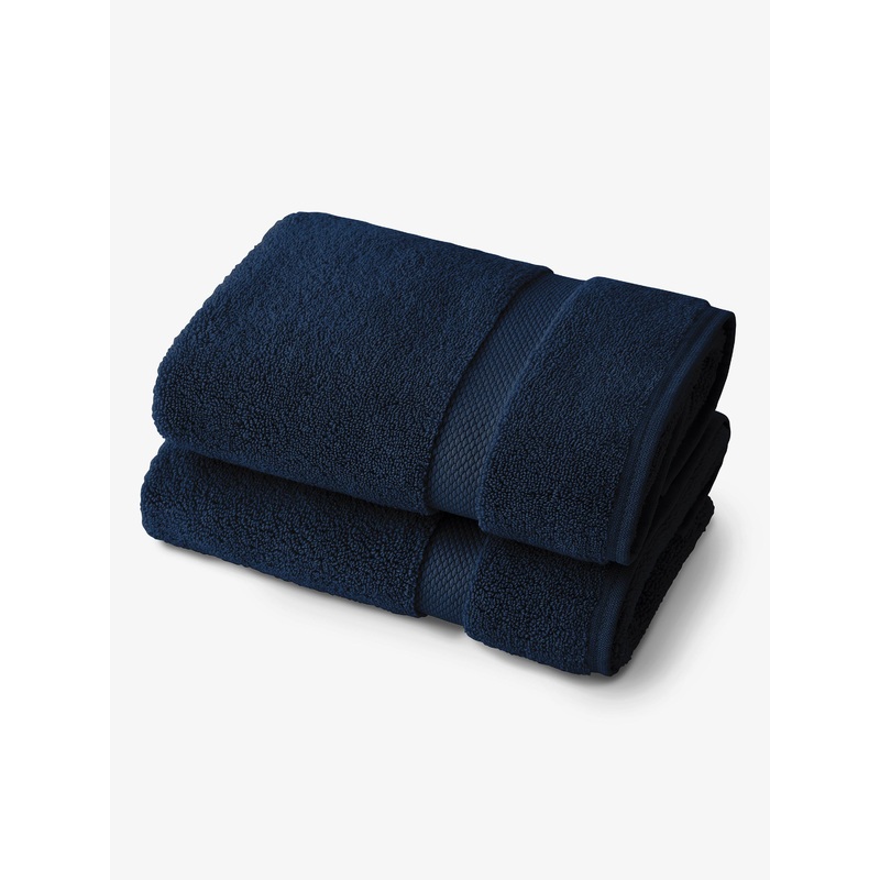 Navy Supima Cotton Bath Towels (Pair)