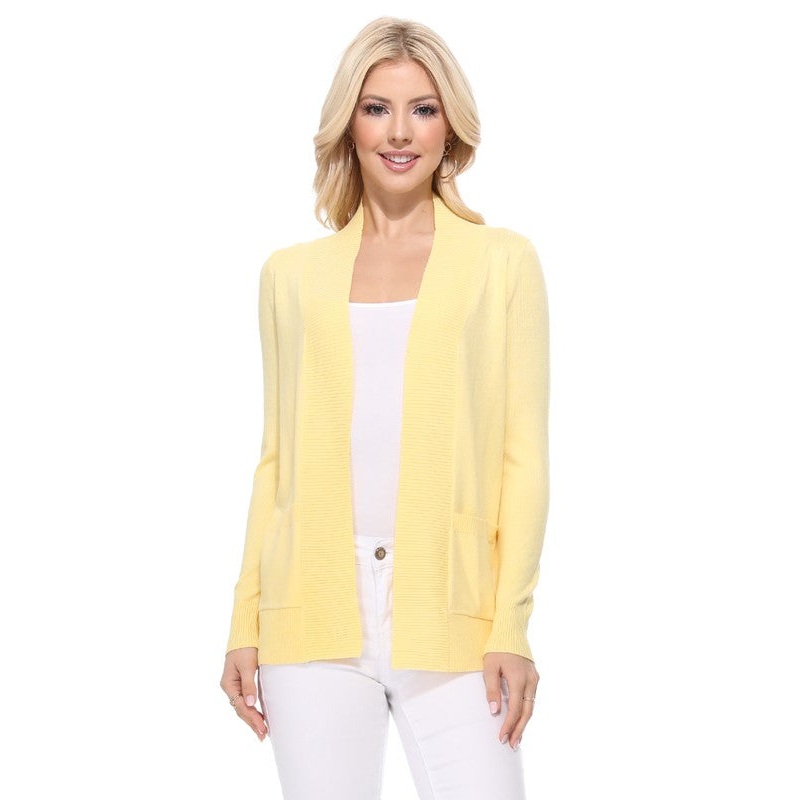 Open Front Shrug Sweater Knit Cardigan