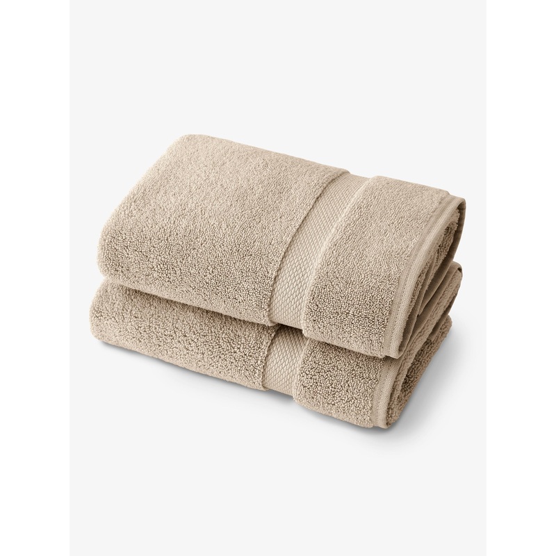 Sand Supima Cotton Bath Towels (Pair)