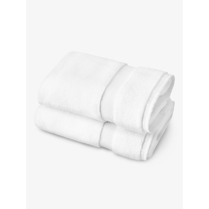 White Supima Cotton Bath Towels (Pair)
