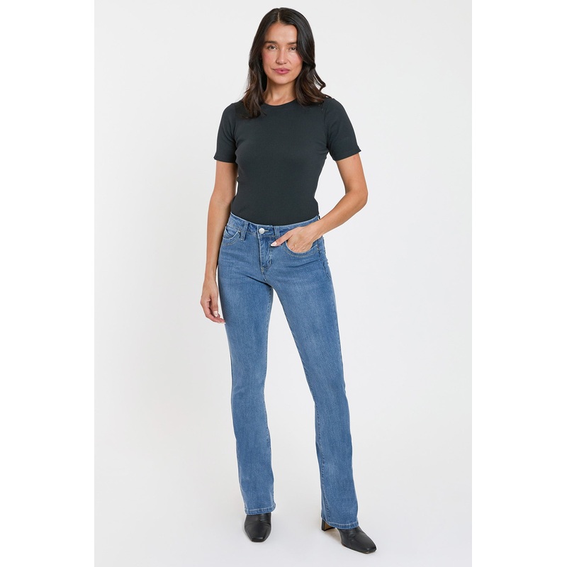 Women’s High Rise Curve Confidence WannaBettaButt Bootcut Jeans