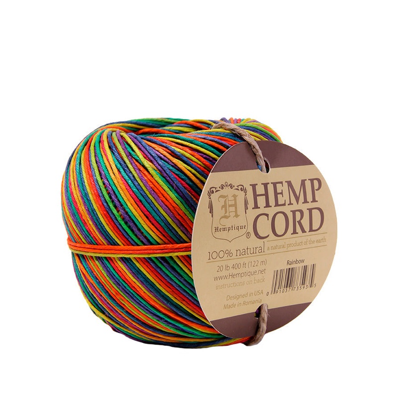 #20 (1mm) Hemp Cord Balls Variegated