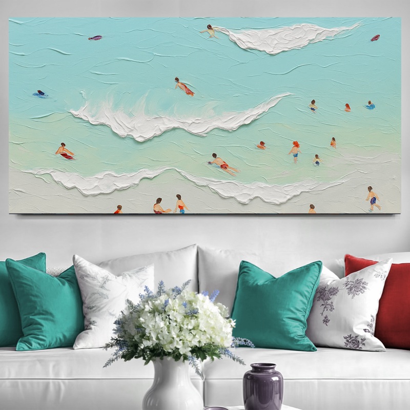 Beach Days Wall Art X|20×10 inch Medium Premium Gallery Wrapped|48×24 inch Large Premium Gallery Wrapped|60×30 inch Extra Large Premium Gallery Wrapped