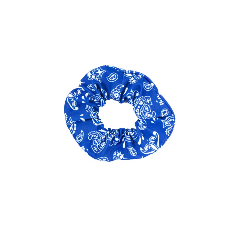 Blue Paisley Scrunchie|One Size