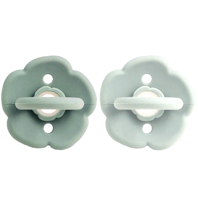 Flower Pacifier Set|Sage/Mint|Peach/Sand|Lavender/Sand|Blush/Clay
