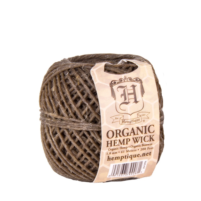 Organic Beeswax Hemp Wick|Natural|Rasta|Rainbow||48||20|100ft.|200ft.