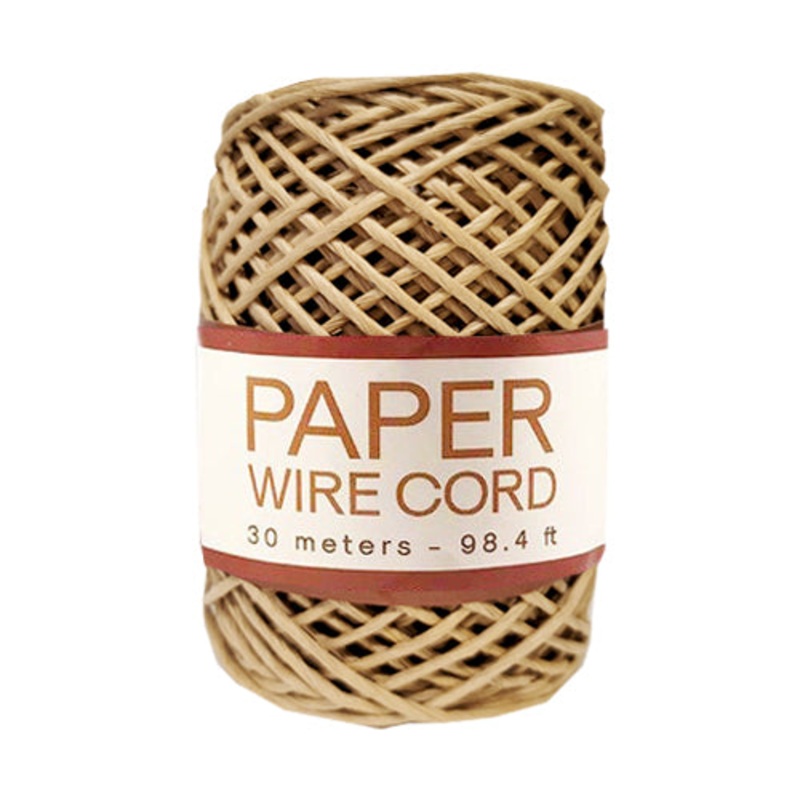 Paper Wire Cord|Natural|Pink|White|Black|Red