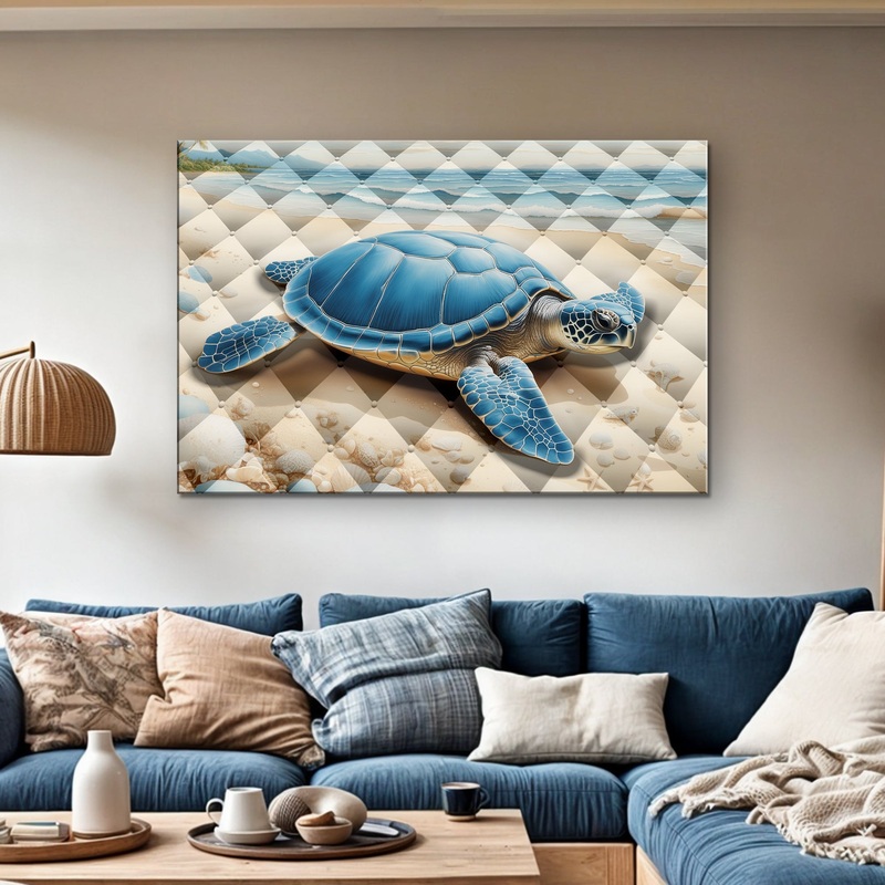 3D Coastal Wall Art V|18×12 inch Medium Premium Gallery Wrapped|24×16 inch Large Premium Gallery Wrapped|36×24 inch Extra Large Premium Gallery Wrapped