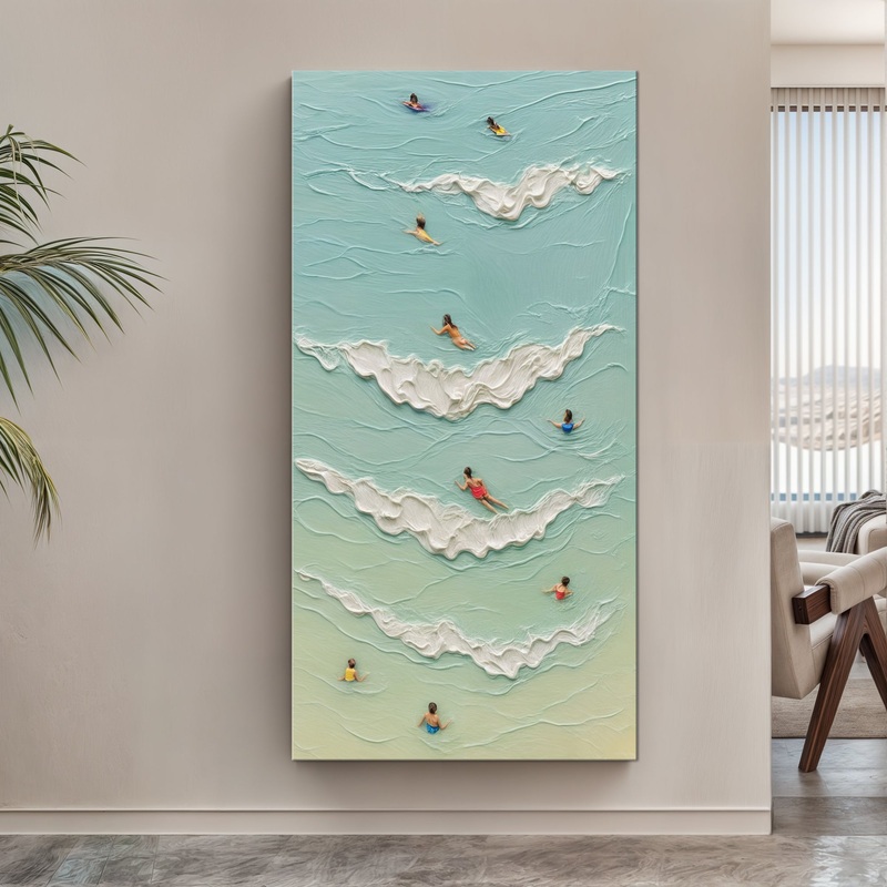 Beach Days Wall Art XIX|20×10 inch Medium Premium Gallery Wrapped|48×24 inch Large Premium Gallery Wrapped|60×30 inch Extra Large Premium Gallery Wrapped