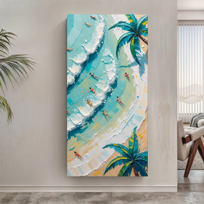Beach Days Wall Art XXI|20×10 inch Medium Premium Gallery Wrapped|48×24 inch Large Premium Gallery Wrapped|60×30 inch Extra Large Premium Gallery Wrapped