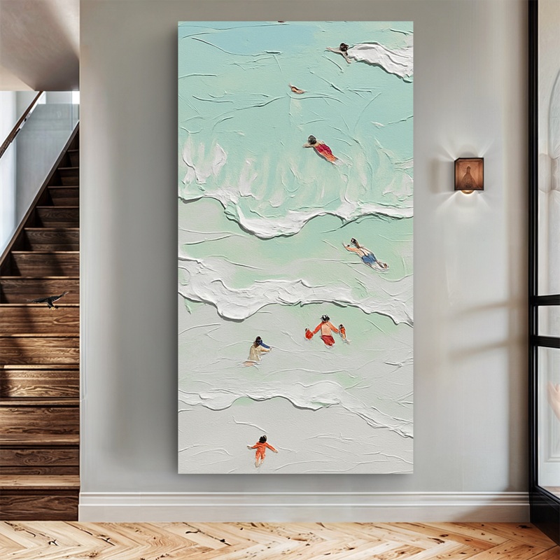 Beach Days Wall Art XXIII|20×10 inch Medium Premium Gallery Wrapped|48×24 inch Large Premium Gallery Wrapped|60×30 inch Extra Large Premium Gallery Wrapped