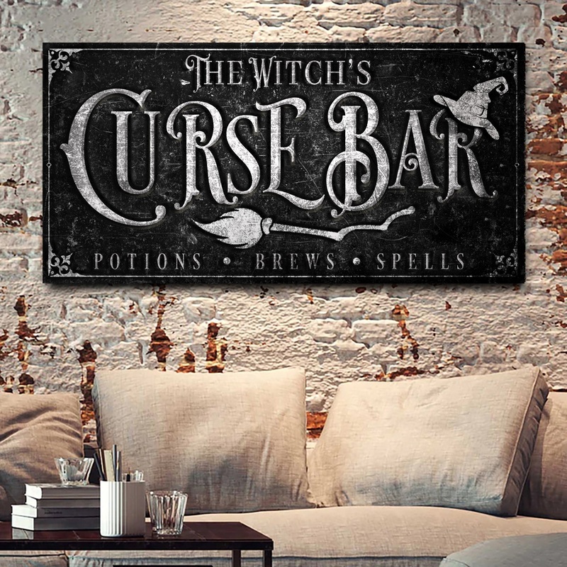 The Witch’s Curse Bar Halloween Sign