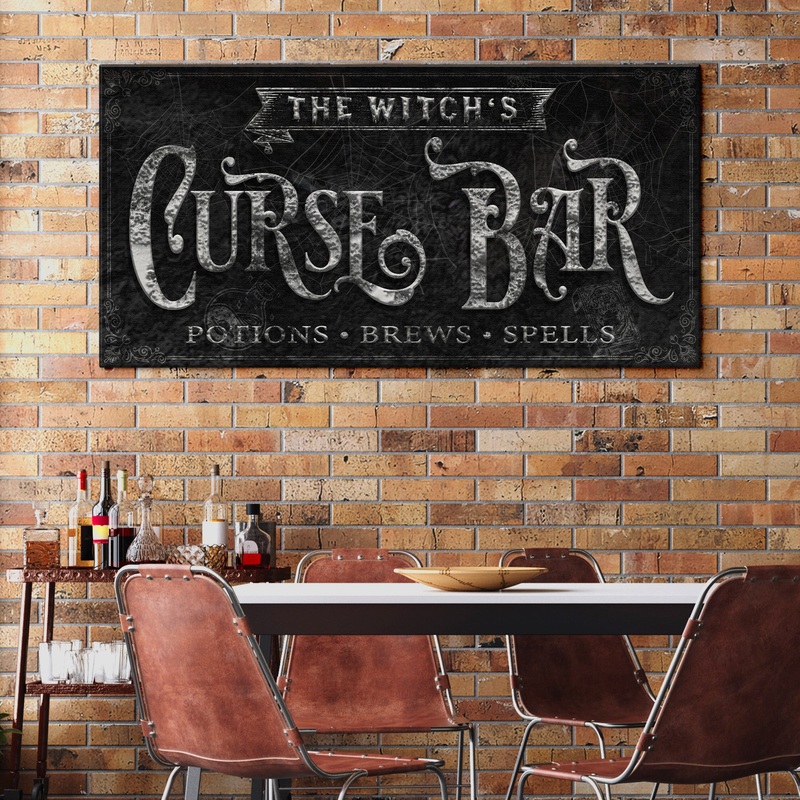 The Witch’s Curse Bar Halloween Sign II