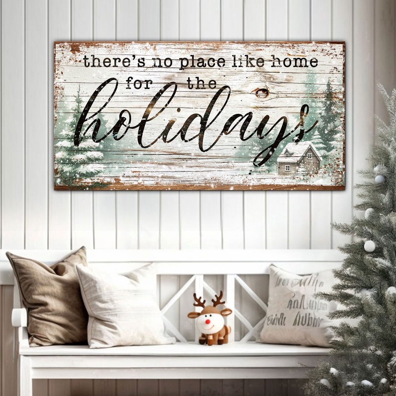 There’s No Place Like Home For The Holidays Christmas Sign III