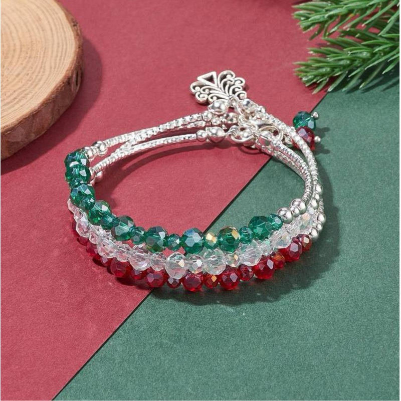 Christmas Beaded Bracelet