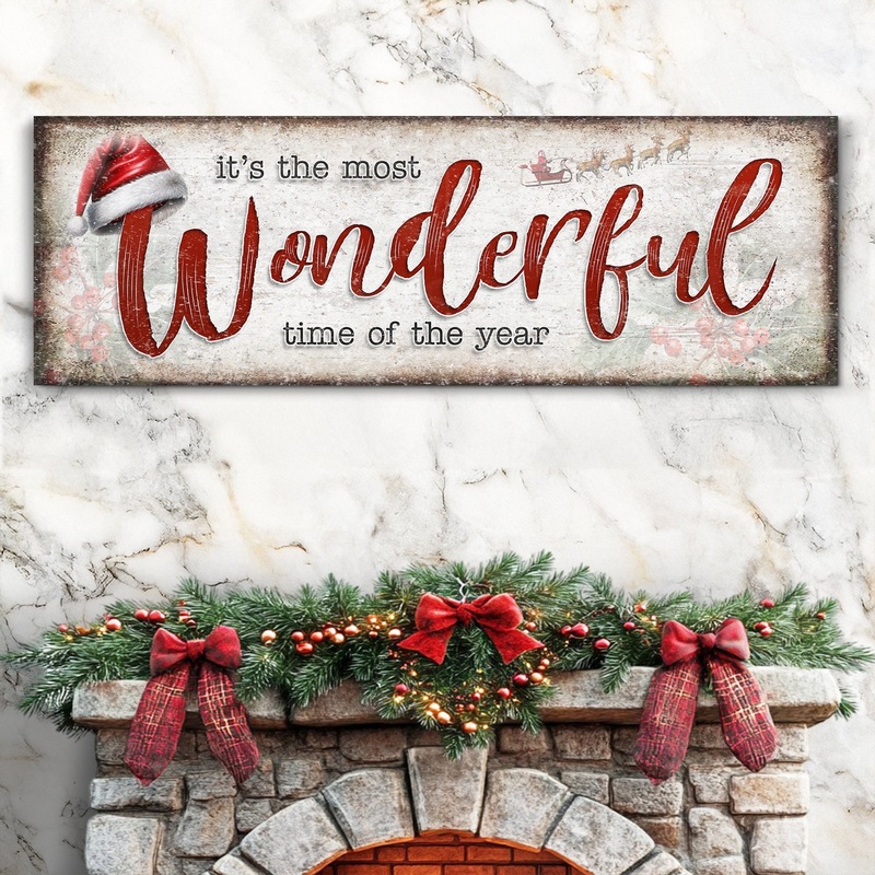 It’s The Most Wonderful Time Of The Year Christmas Sign III