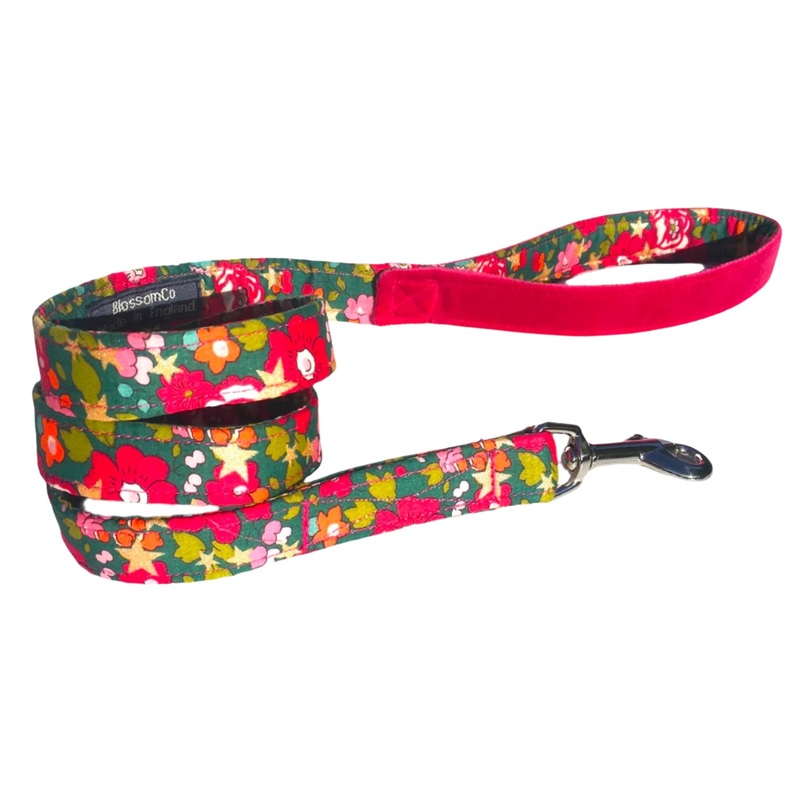 Betsy Star – Liberty Print Christmas Dog Lead