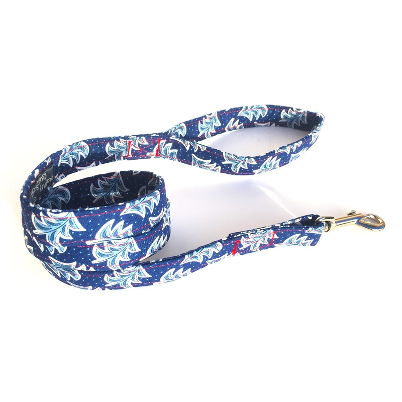 Snowy Night – Liberty Print Christmas Dog Lead