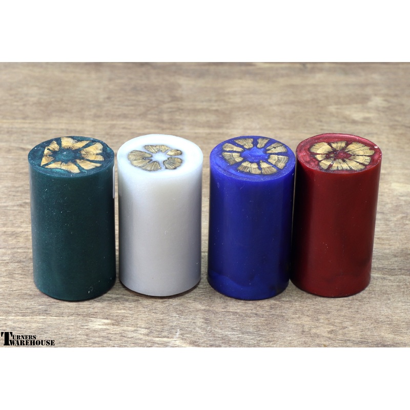 Cholla Bottle Stopper Blanks|Blood Red|Forest Green|Royal Blue|Pearl White