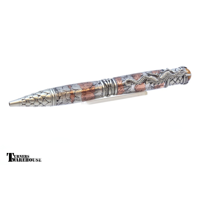 Dragon Twist Pen Kit PSI|Antique Pewter|Antique Brass|Antique Copper