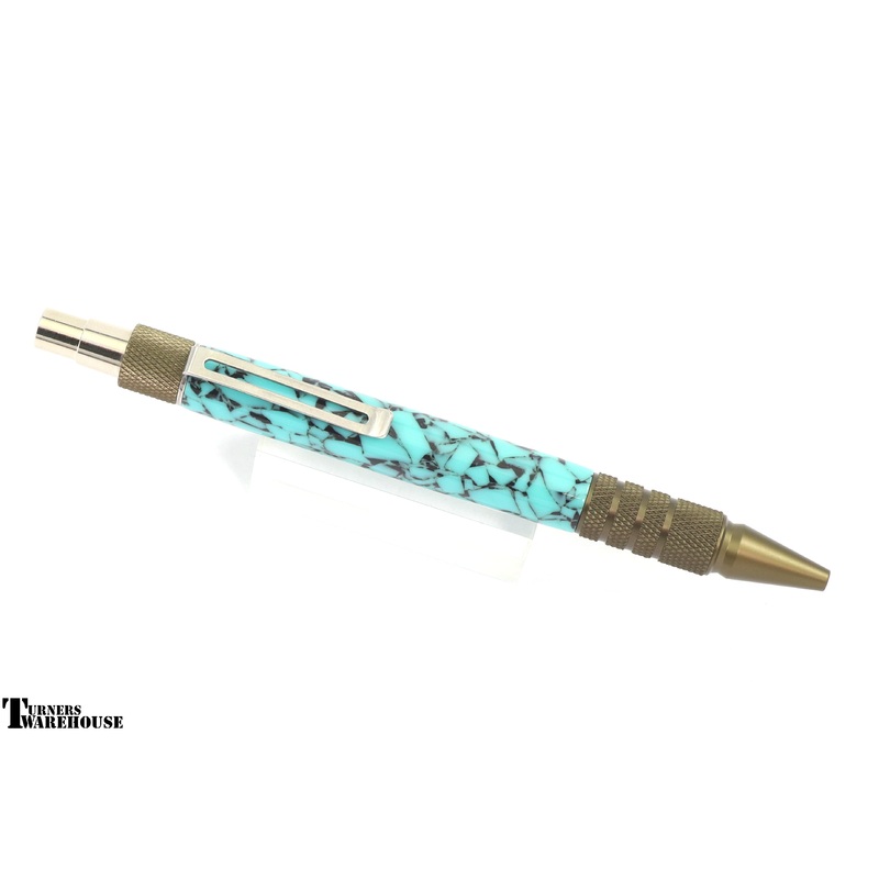 Dura Click EDC Pen Kit – PSI|Aluminum|Brass|Burnt Bronze|Black Annodized Aluminum|Stainless Steel|Gun Metal