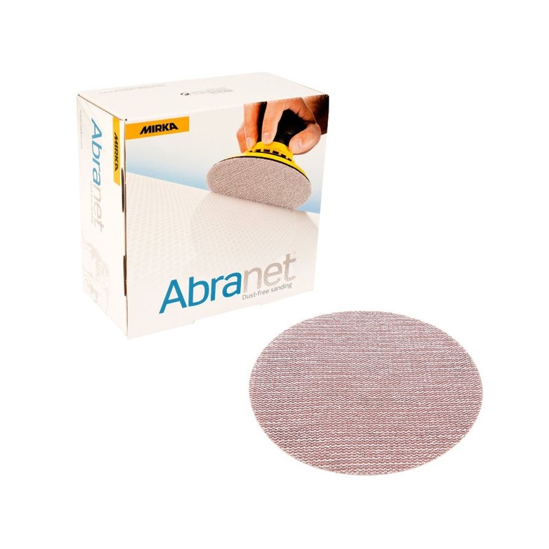 Mirka Abranet 6 Sanding Disc|Variety Pack|Grip P80|Grip P120|Grip P180|Grip P220|Grip P320|Grip P400|Grip P600|1 sheet each 80, 120, 180, 220, 320, 400, 600|5 pack|50 pack