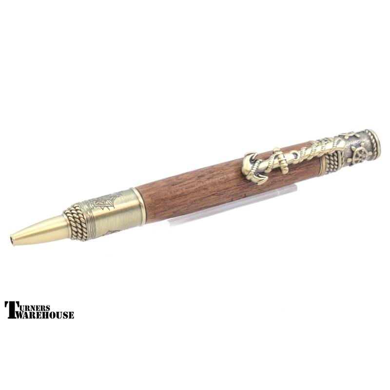 Nautical Twist  Pen Kit PSI|Antique Pewter|Antique Brass