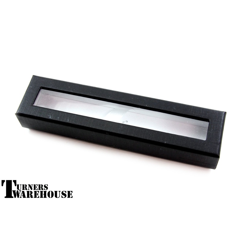 Pen Box with Window – Black w/White Interior or White w/White Interior