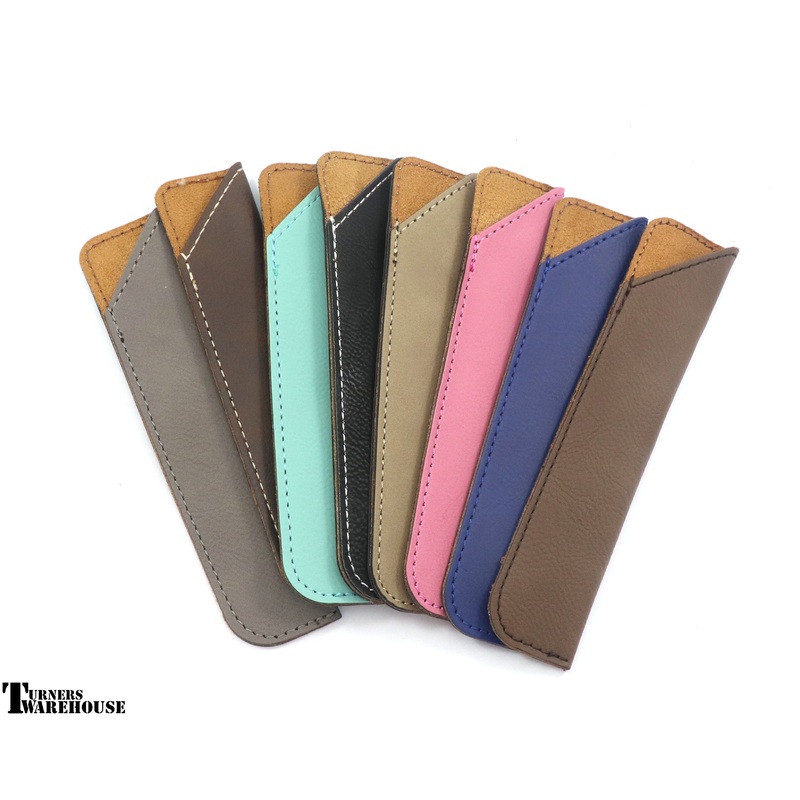 Slim Leatherette Pen Sleeve Pouch – Laserable