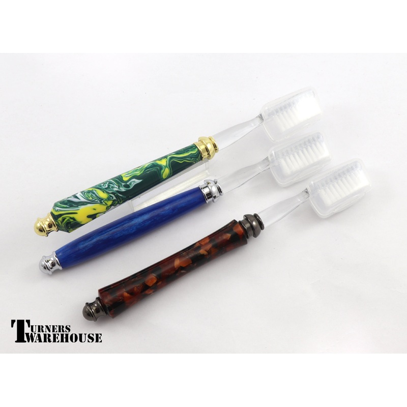 Toothbrush kit|Toothbrush handle kit – Chrome|Toothbrush handle kit – Gold|Toothbrush handle kit – Gun Metal