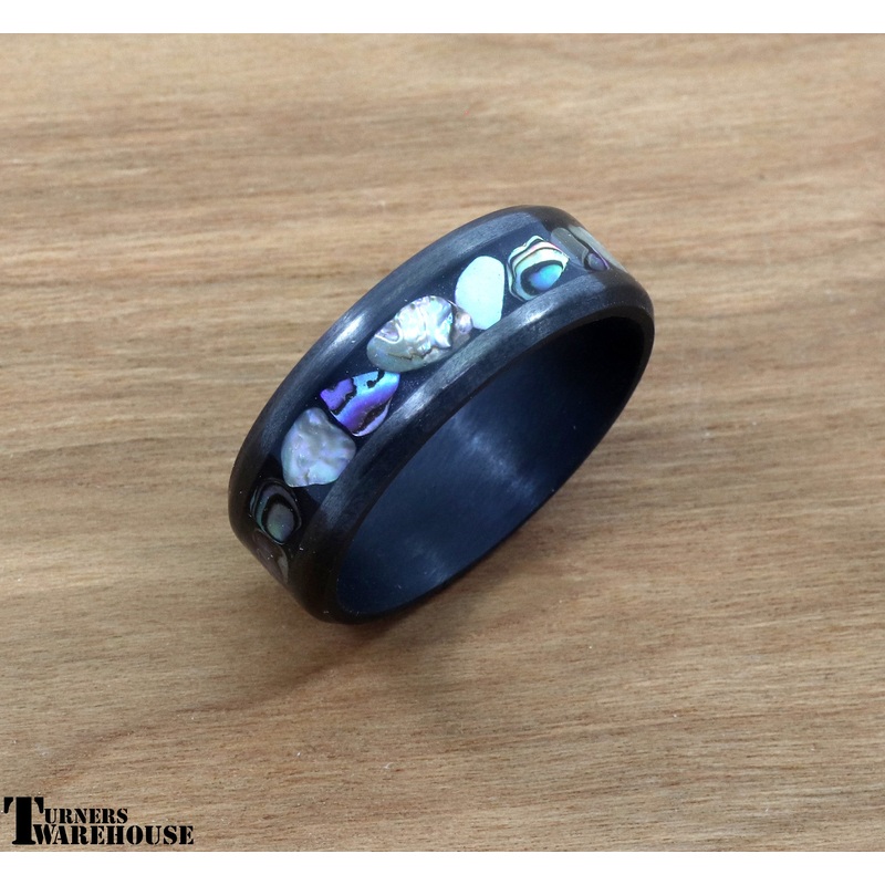 Carbon Fiber Inlay Ring Core|Sz 13|Sz 14