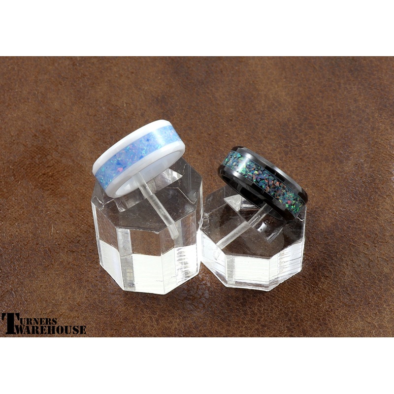 Ceramic Inlay Ring Core|Single Channel|Double Channel|White|Black|5|5.5|6|6.5|7|7.5|8|8.5|9|9.5|10|10.5|11|11.5|12|12.5|13|13.5|14|14.5|15|15.5|16