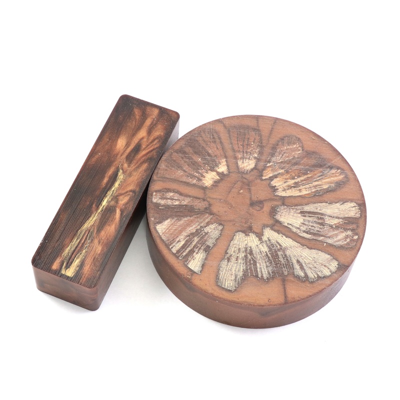 Hybrid Turkey Pot Call Blanks|Mocha Cholla