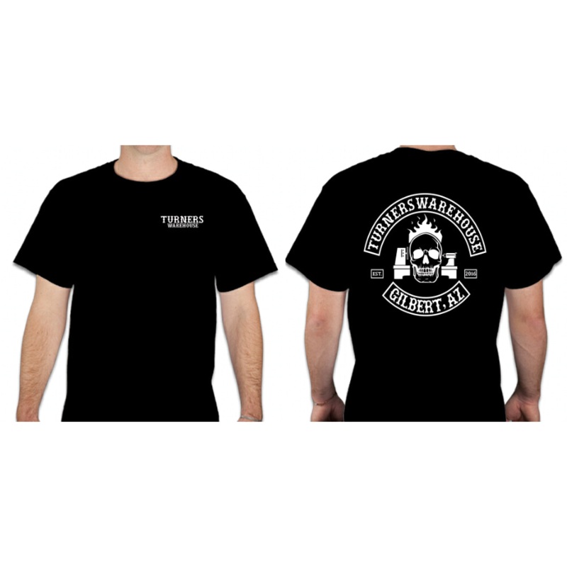 Turners Warehouse T-shirts|New Design|Patch Shirt|Grey|Black|Mens Medium|Mens Large|Mens XL|Mens 2XL|Mens 3XL|Mens S|Mens M|Mens L|Mens 4XL