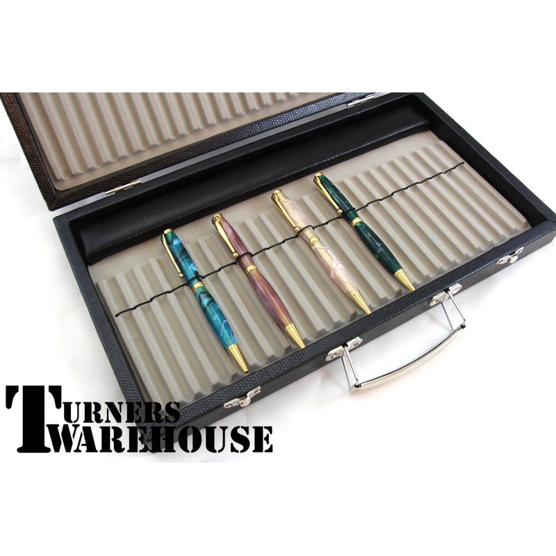 Black Leather Pen Display / Box
