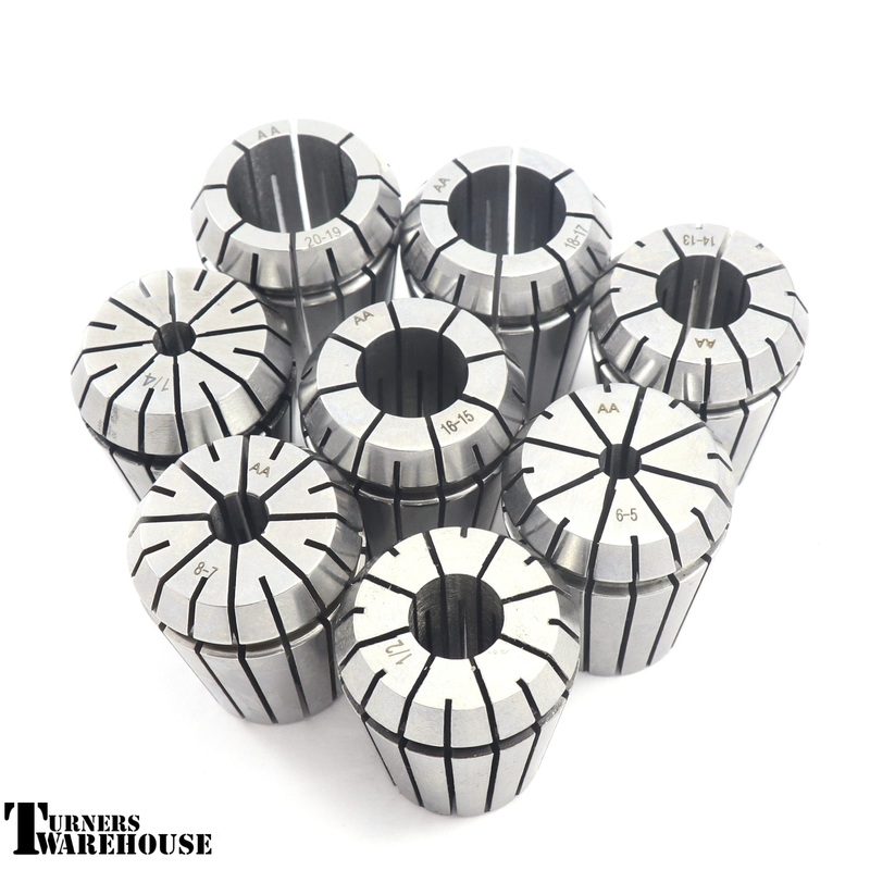 Collet Chucks, Accessories|Collet Chuck Only * Made in USA|PSI Collet Chuck System|Collet Only|Collet Chuck Only|1″ x 8 TPI|1.25″ x 8 TPI|Collet Set|ER32 – 1/4″ Collet|ER32 – 1/2″ Collet|ER32 – 6mm Collet|ER32 – 8mm Collet|ER32 – 10mm Collet|ER32 – 14mm C