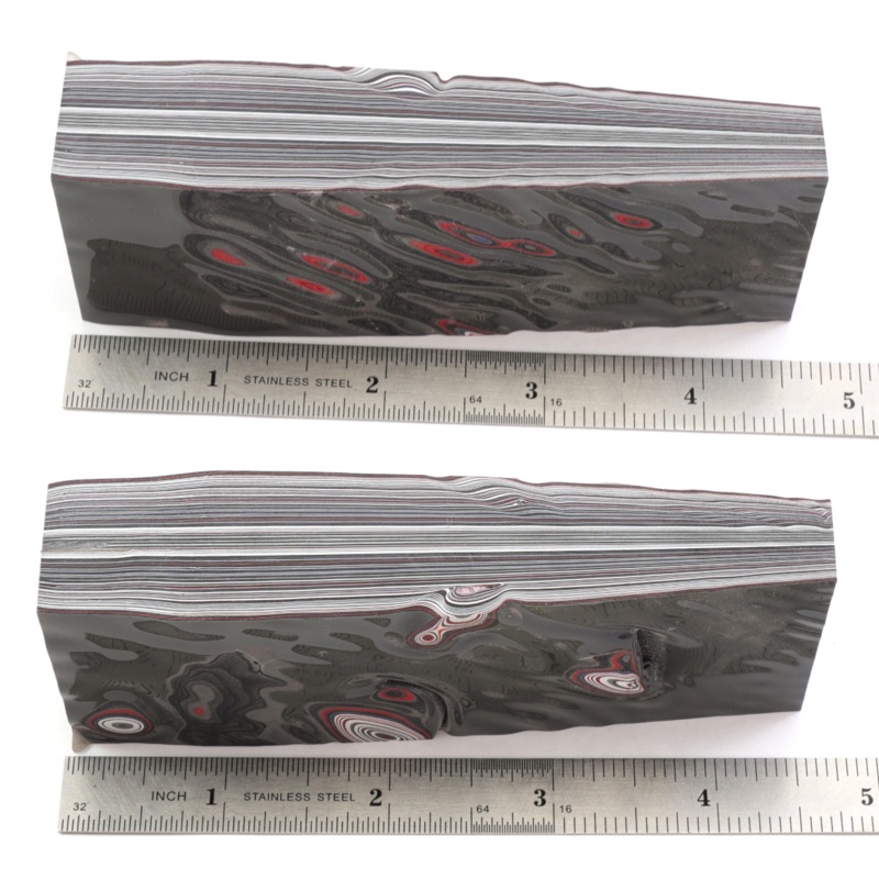 Fordite Hidden Tang Knife Scales