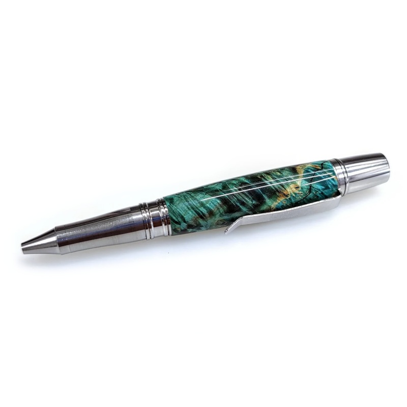 Liberty Twist Pen – Natural Stainless Steel