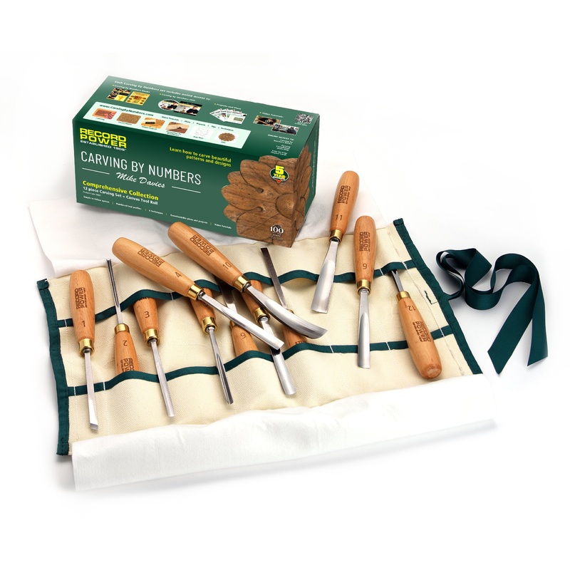 Record Power Carving Sets|Comprehensive Collection|Essential Collection|Pattern Carving Set|Spoon Carving Set