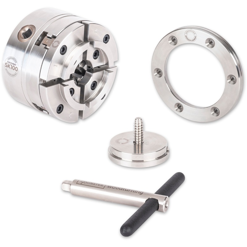 Axminster SK100 Chuck Package|1″ x 8 TPI|1.25″ x 8 TPI