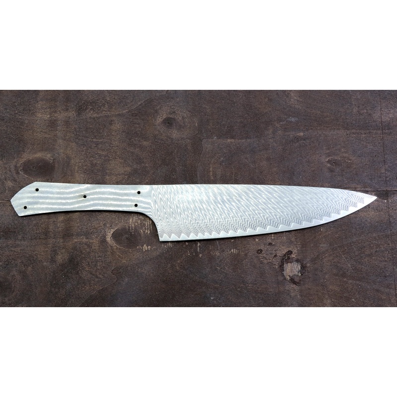 Damascus Kitchen Knife Blank