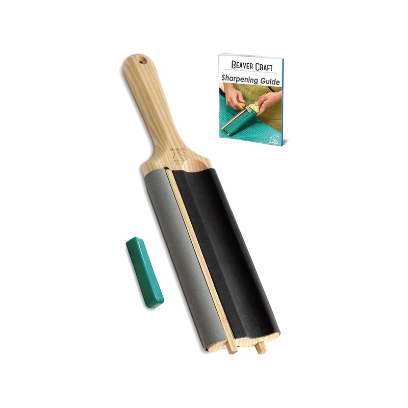 Dual Sided Paddle Strop for Spoon Knives