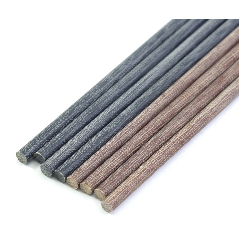 Micarta Knife Pins|Brown|Black|7.8″ (195mm) x 6mm|7.8″ (195mm) x 4mm