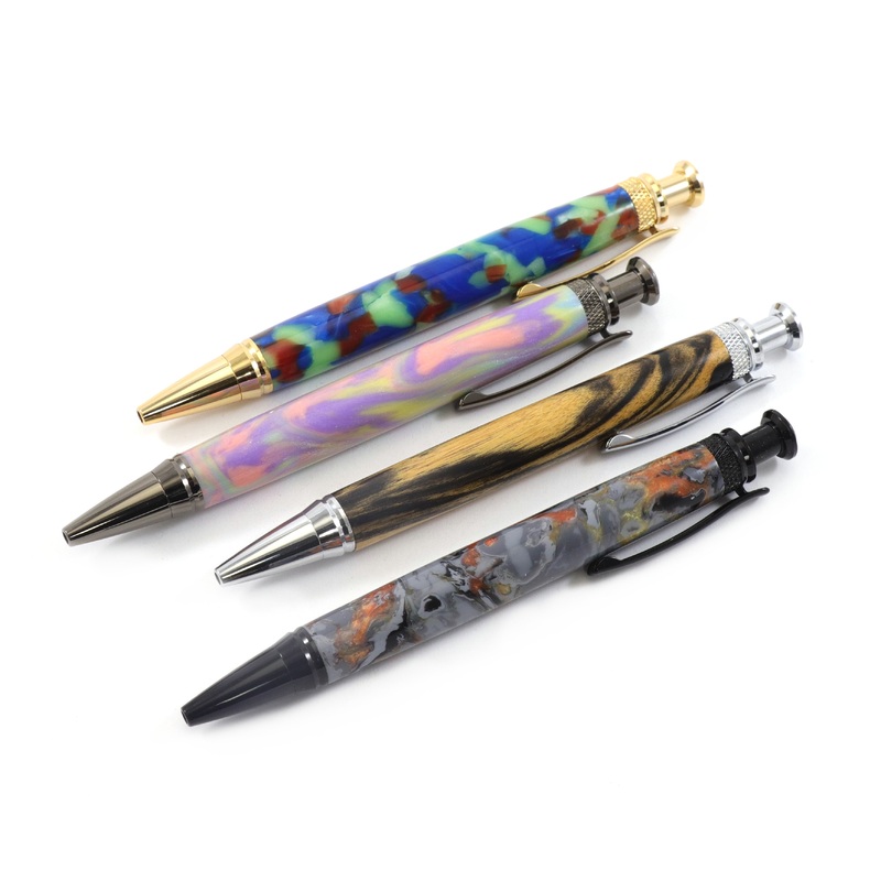 Swift Click Pen Kit|Black Chrome|Chrome|Gold|Gun Metal