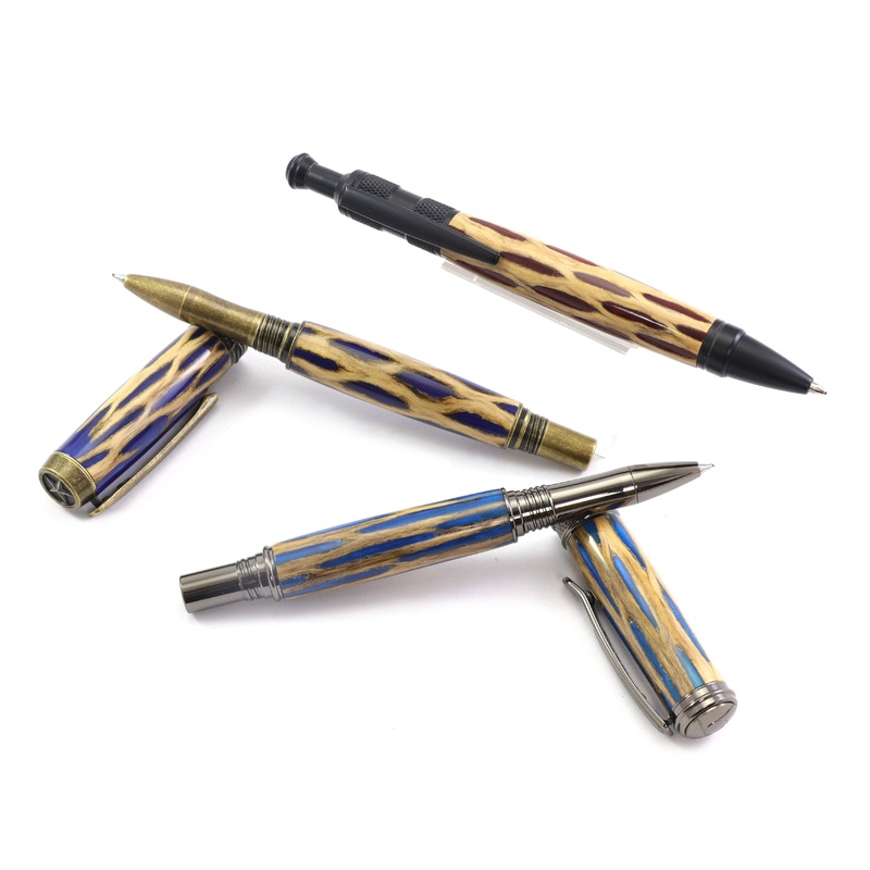 Top Choice Cholla Pen Blanks|Cholla -C2|Blood Red|Gun Metal|Sapphire Blue|Turquoise|White Pearl|Hot Pink