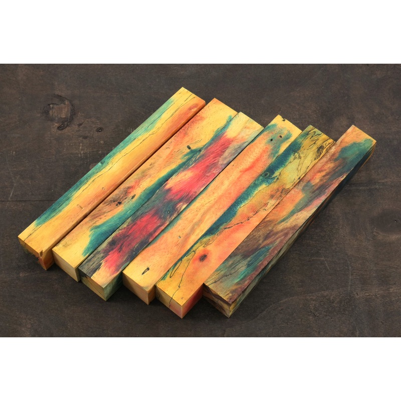 Tri-Dyed Stabilized Tamarind Pen Blanks